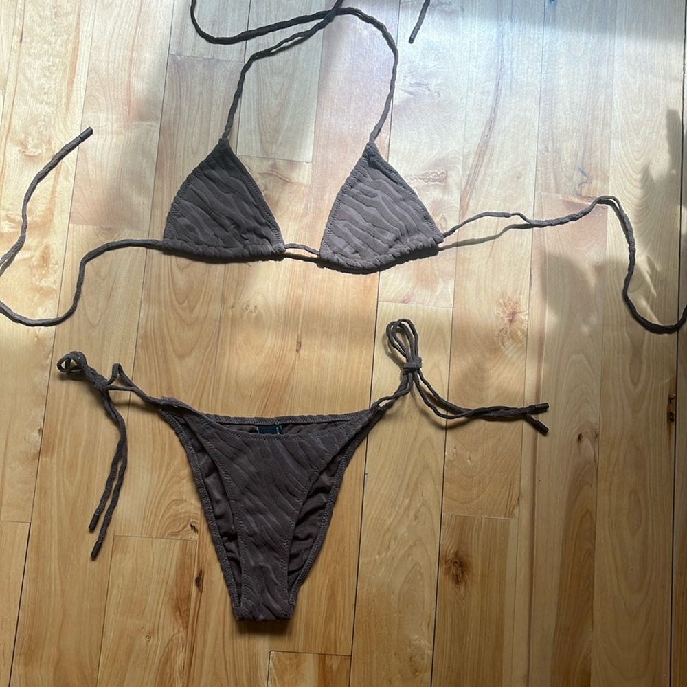 Brown Triangle Bikini